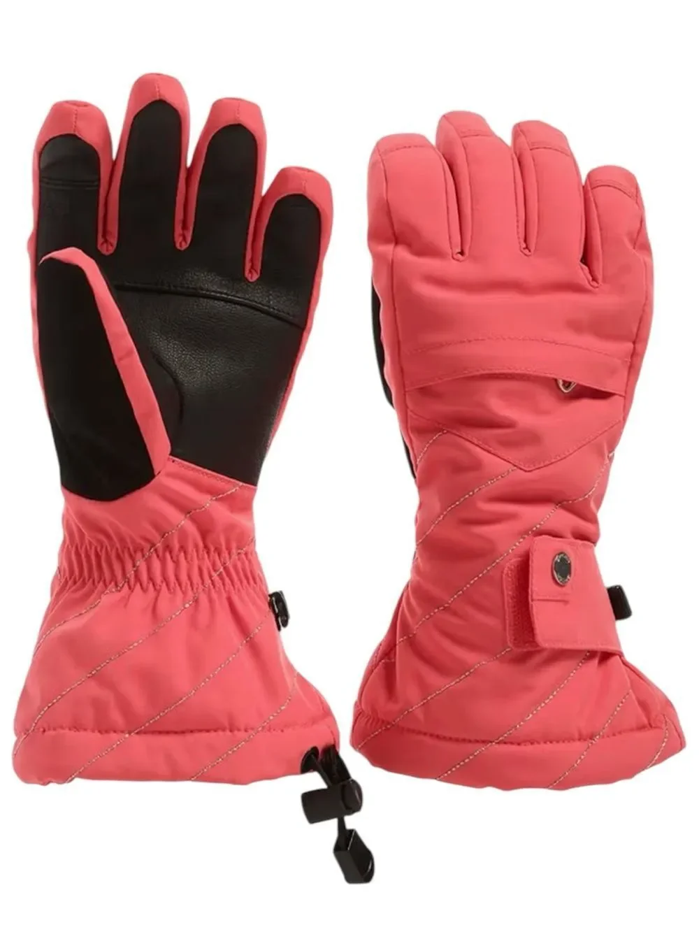 Spyder Big Girls’ Synthesis Coral Ski Gloves Size XL